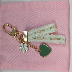 Bag Charm  NWOT Hand Embroidery Done